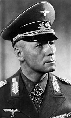 Erwin Rommel was a particular favorite of Hitler. His reputation as an unflappable commander was well earnt in the deserts of North Africa. At the time of D-Day, he was in Berlin, celebrating his wife's Birthday.
